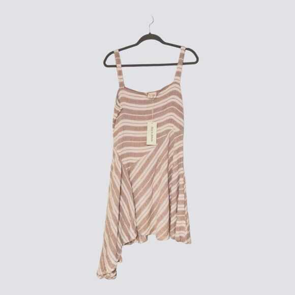 NWT Zulu & Zephyr Backroad assymetrical striped dress size L - Picture 5 of 9